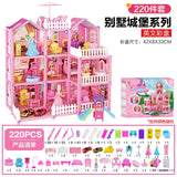Kids Toy Simulation Doll House Villa Set Pretend