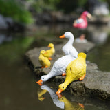 Cute Duck Resin Garden Statue Backyard Pond Ducks