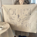Creative Cotton and Linen Table Cloth Ins Style