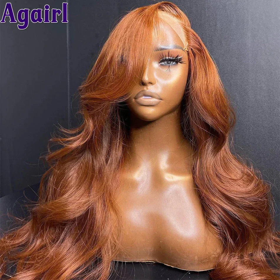 Mix Ginger And Copper Brown 13X6 Lace Front