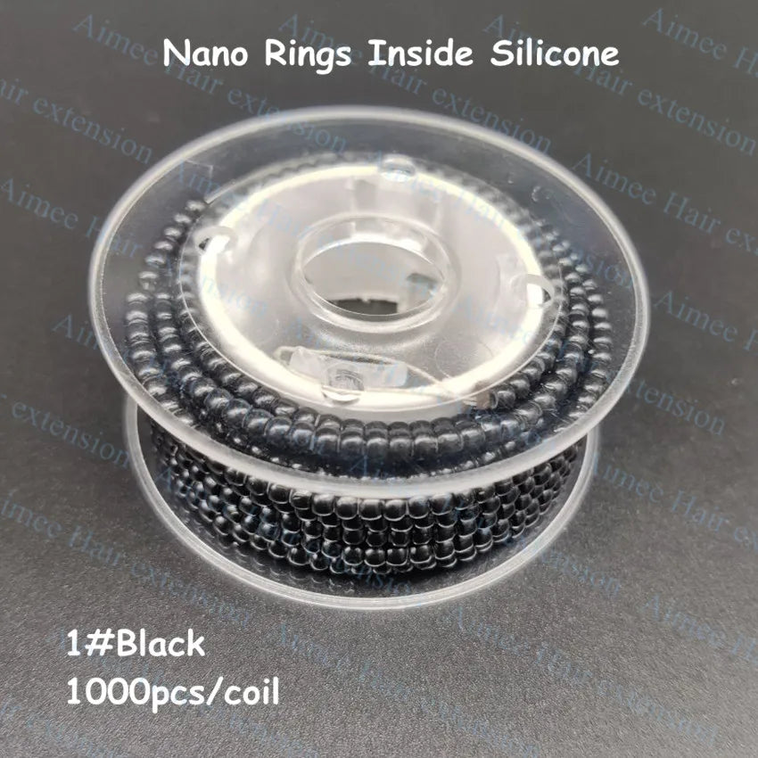 1000pcs/coil Pre-Loaded 3.0mm NanoRings Silicone Micro Rings Links