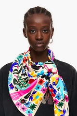 Spanish style printed large square scarf 100cm*100cm