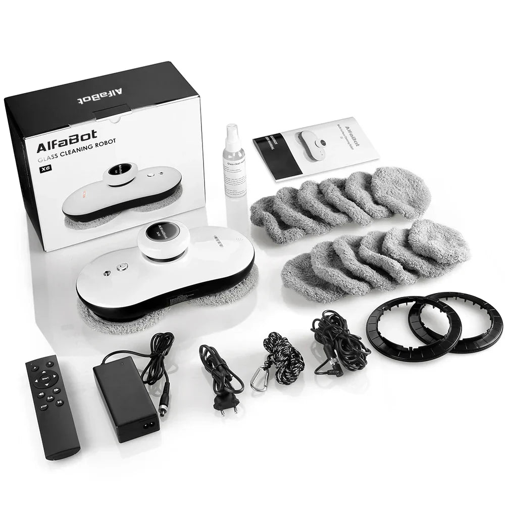 AlfaBot Window Cleaning Robot High Suction Electric Glass