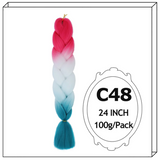24Inch Synthetic Long Jumbo Ombre Braiding Hair For