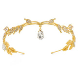 Luxury Gold Colors Rhinestone Tiaras Headbands for Women
