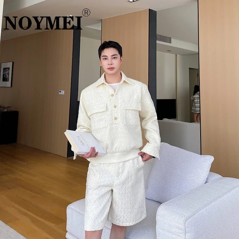 NOYMEI Autumn Winter suits Thickened Woolen Fleece Small