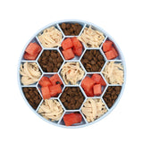 Pet honeycomb slow food bowl dog choking bowl