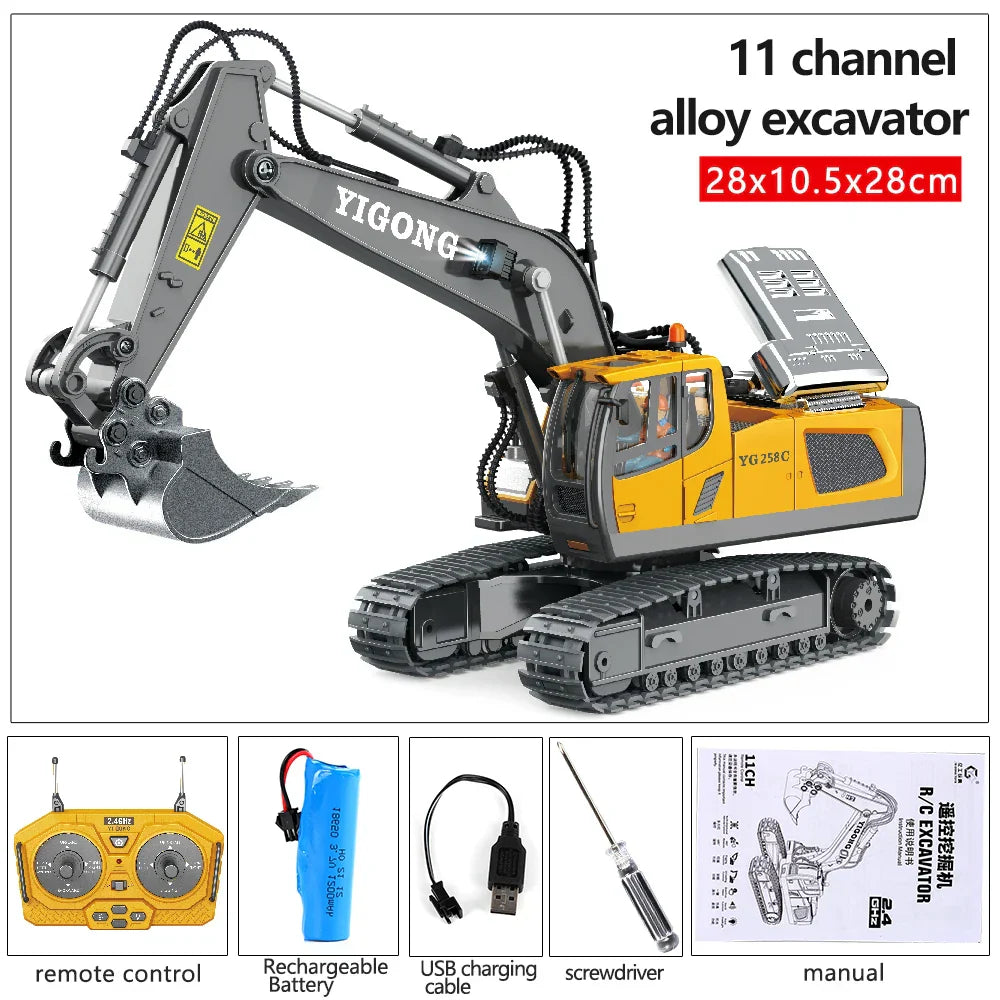 RC Excavator 1:20 Remote Control Truck 2.4G RC