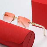 Luxury Brand Diamond Acetate Frame Square Sunglasses For