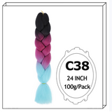 24Inch Synthetic Long Jumbo Ombre Braiding Hair For