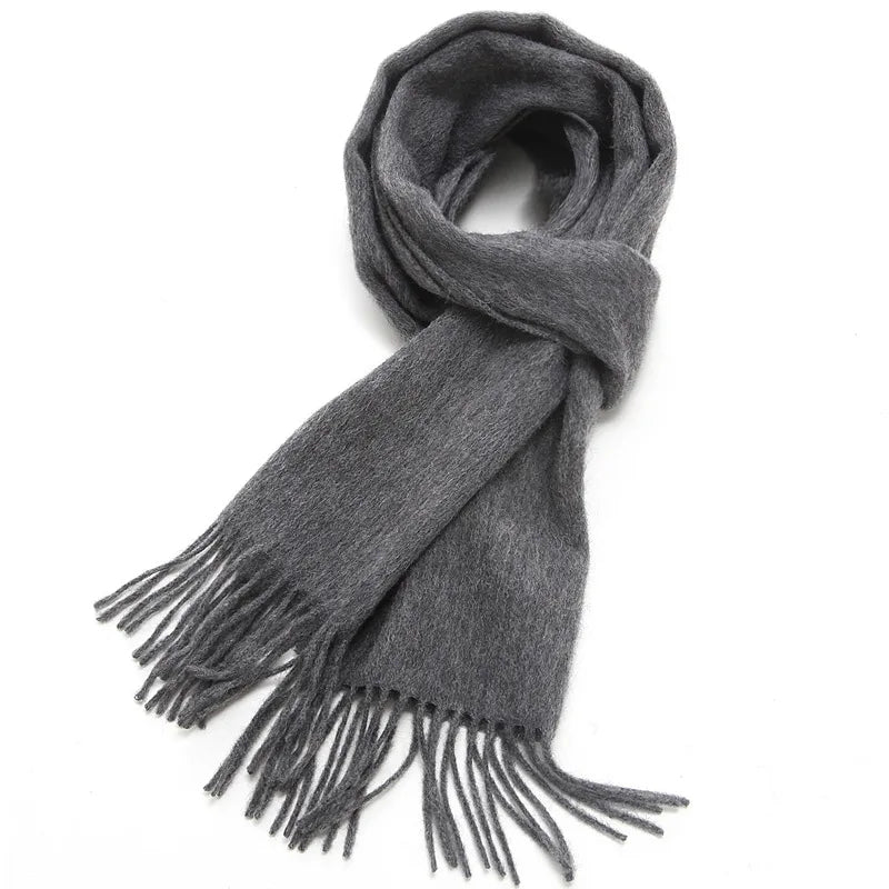 100 Wool Scarf for Men Cashmere Wool Scarf