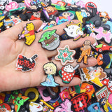 5103050100Pcs Hybrid Classic Cartoon Shoes Charms Decoration Fit