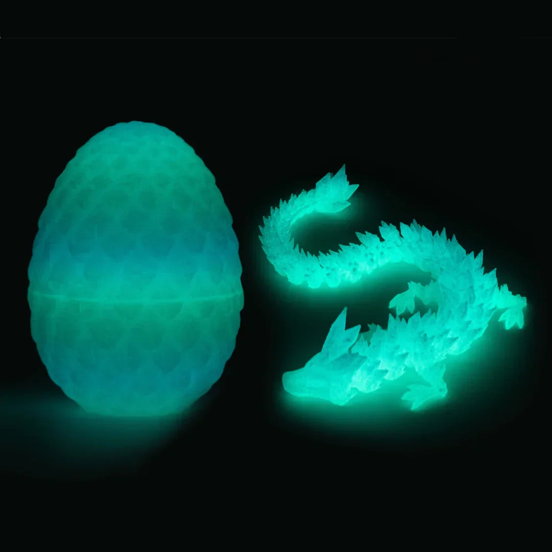3D Printed Dragon Egg Dragon Gift Set Gemstone