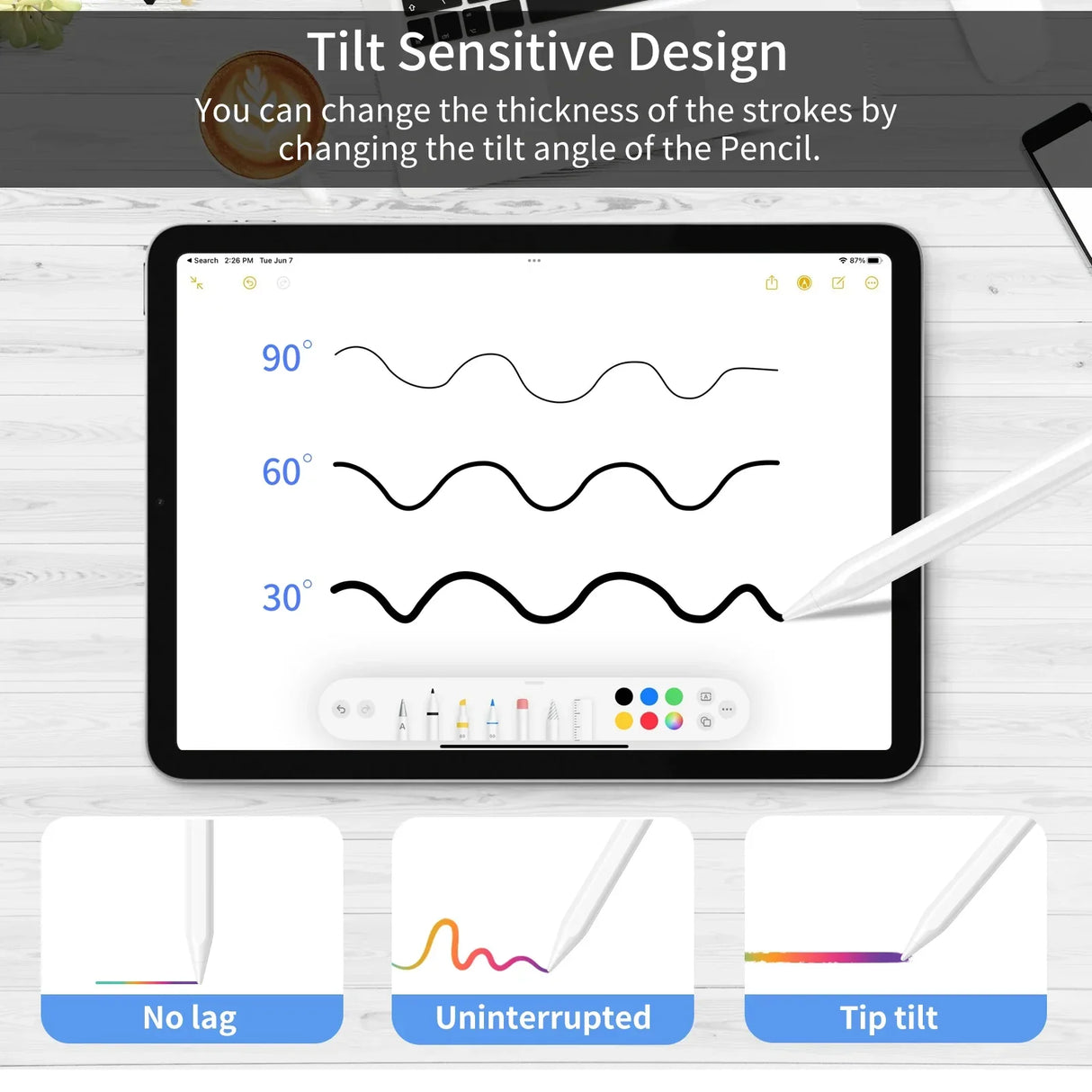 For Apple Pencil 2 1 with Wireless Charging,