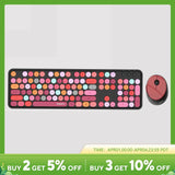 MOFII SWEETWireless Keyboard and Mouse Combo,2.4G Plug and