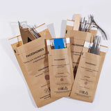 50Pcs Disposable Nail Disinfection Kraft Bag Manicure Pouch