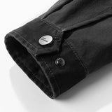 New Men's Lapel Handsome Jacket Solid Color Long-Sleeved