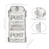 Outdoor Wall Mounted Mailbox Metal Letter Box French