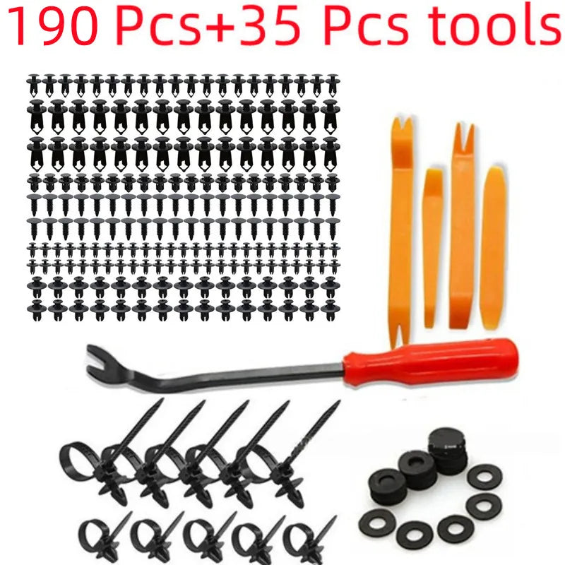 Car Push Retainer Clips Auto Fasteners Assortment Nylon