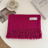 Luxury Brand Wool Scarf For Women Men Solid