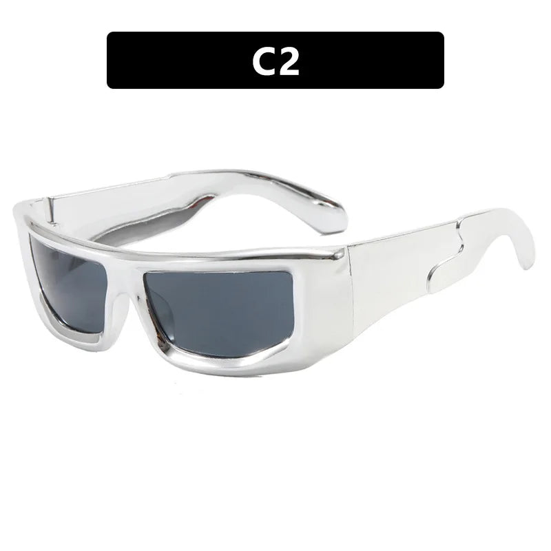 Fashion Women's Y2K Rectangle Sunglasses Men and Women