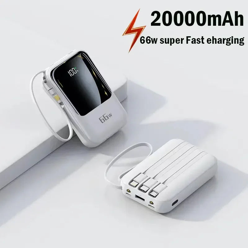 50000mAh Mobile Power Supply With BuiltIn Cable 66W