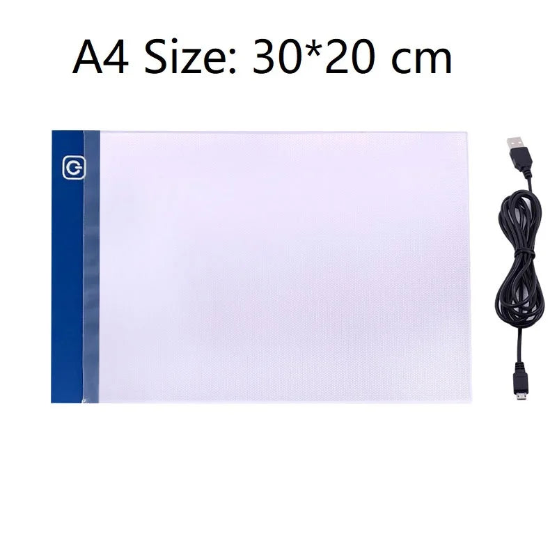 A4 Size LED Copy Drawing Board Children Transparent