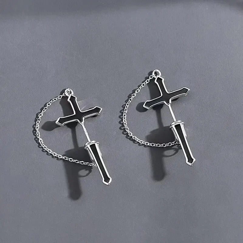 For Men, S925 Silver Needle Earrings For Men