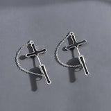 For Men, S925 Silver Needle Earrings For Men