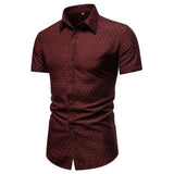 Men Shirt Formal Men Top Single-breasted Summer Top