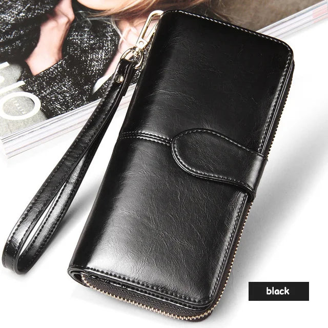 2024 Women's Genuine Leather Long Wallet