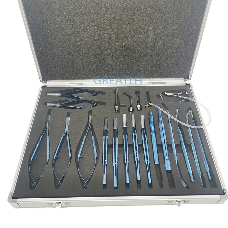 21PCS Titanium Alloy/Stainless steel Eye Ophthalmic Set Instrument