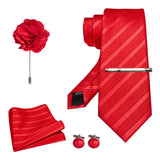 EASTEPIC 8 cm Red Blue Plaid Tie Paisley