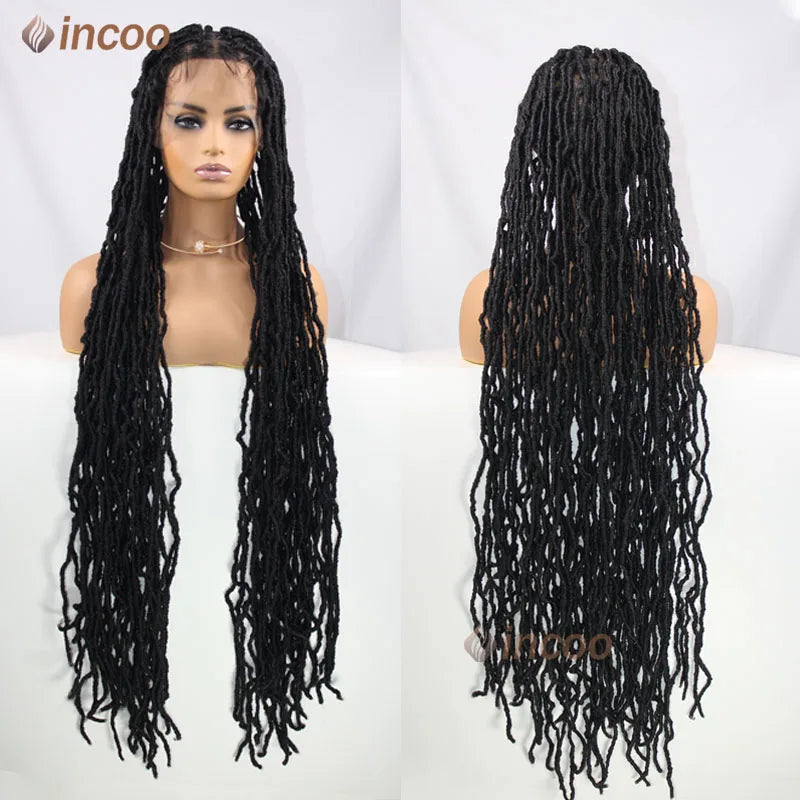 40 Inch Full Lace Front Braided Wigs Butterfly