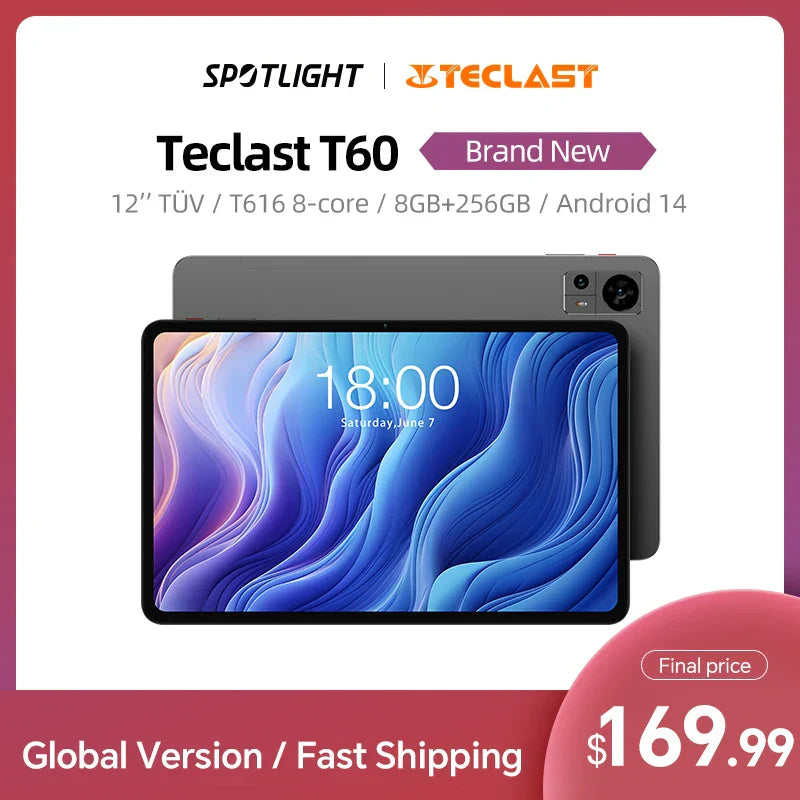 Teclast T60 12 inch 2K Tablet Android 14