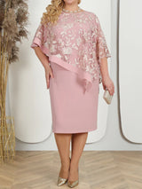 Plus Size Women Dresses 2023 Summer Embroidery Floral