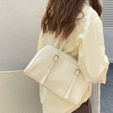 Vintage PU Leather Women Tote Handbag High Quality