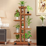 Balcony Flower Rack Multi-Layer Shelf Household Indoor Solid