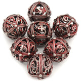 7Pcs/set Hollow Roung Dragon for DND Dice Party