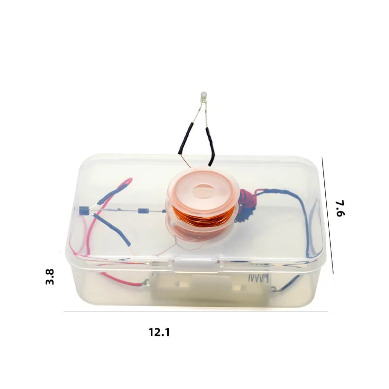 Electromagnetic Experiment with Space Separation and Electricity Extraction