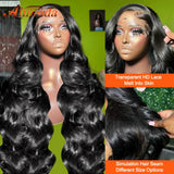 Body Wave Pre Cut Glueless Human Hair Wig