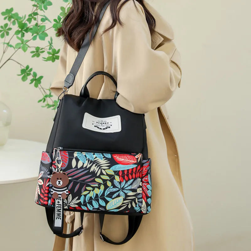Solid Color Design 2023 New Women's Backpack Luxury