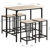 Haotian Bar Set-1 Bar Table and 4 Stools,