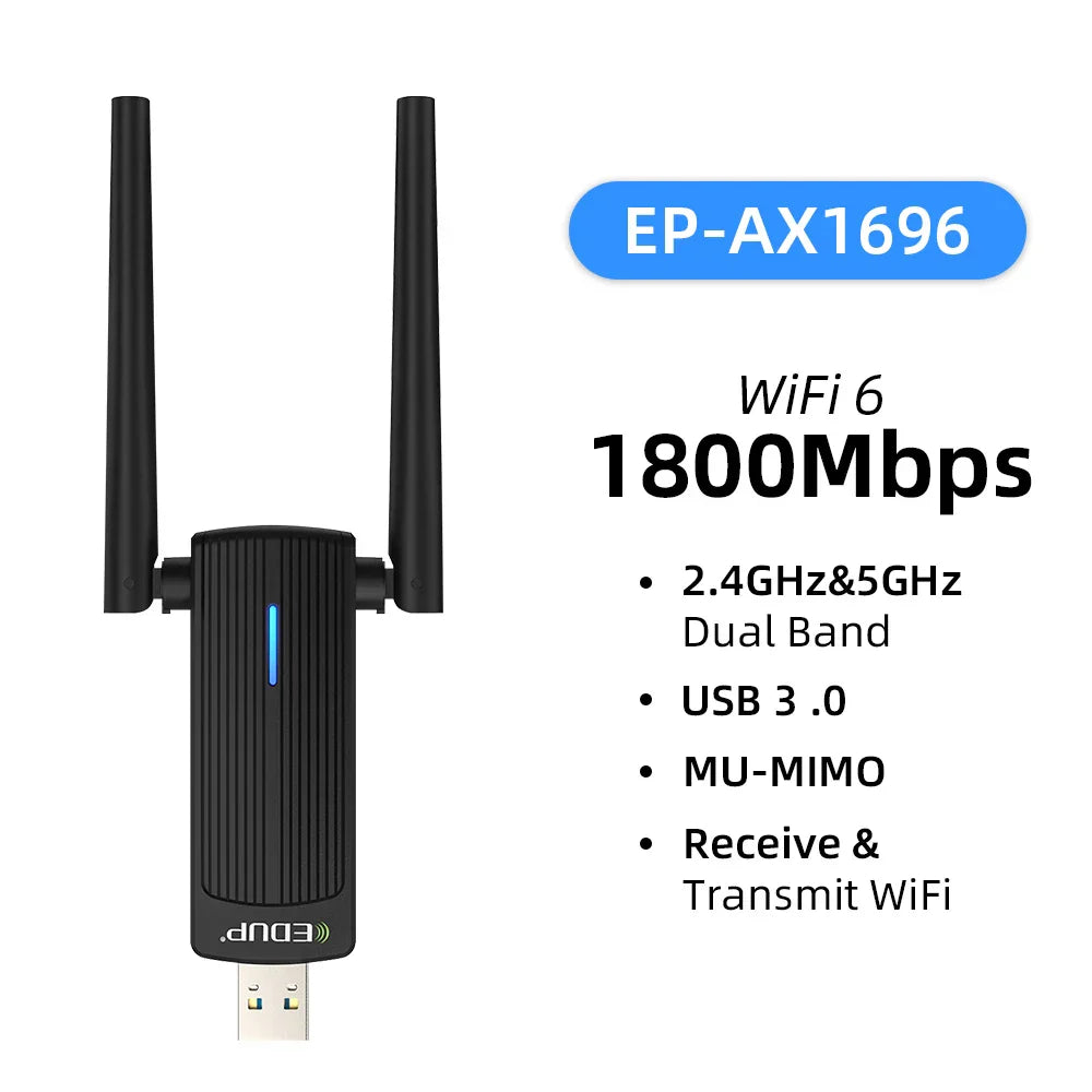 EDUP 1300Mbps Mini USB WiFi Adapter Dual Band