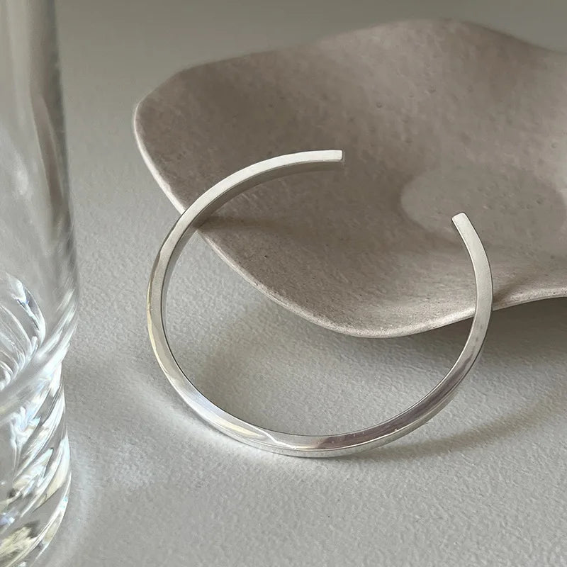 100% Solid 925 Sterling Silver Metal Bracelet for