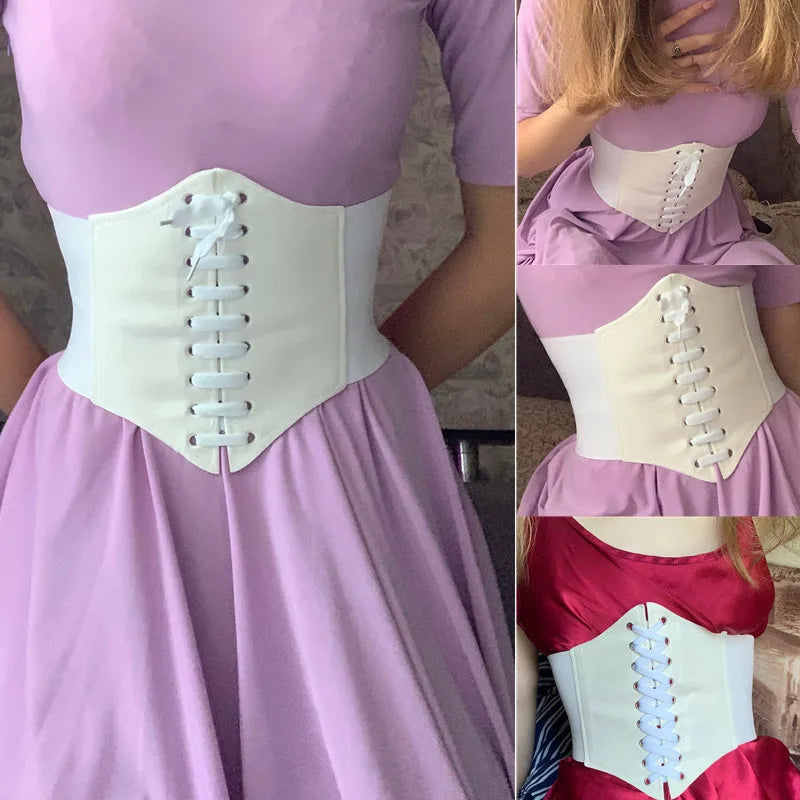 Corset Wide Belts PU Leather Slimming Body Waistband