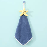 Cute Cartoon Hanging Hand Towels Soft Plush Absorbent