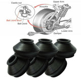 6pcs Rubber Tie Rod End & Ball Joint Boots