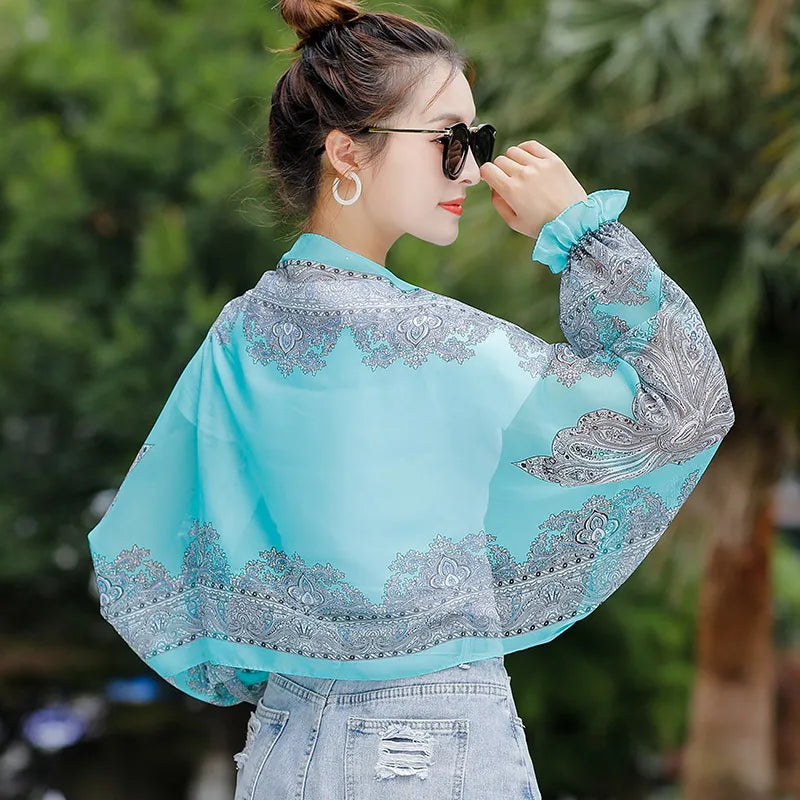 Spring Summer Chiffon Sunscreen Fake Collar Clothing Shawl