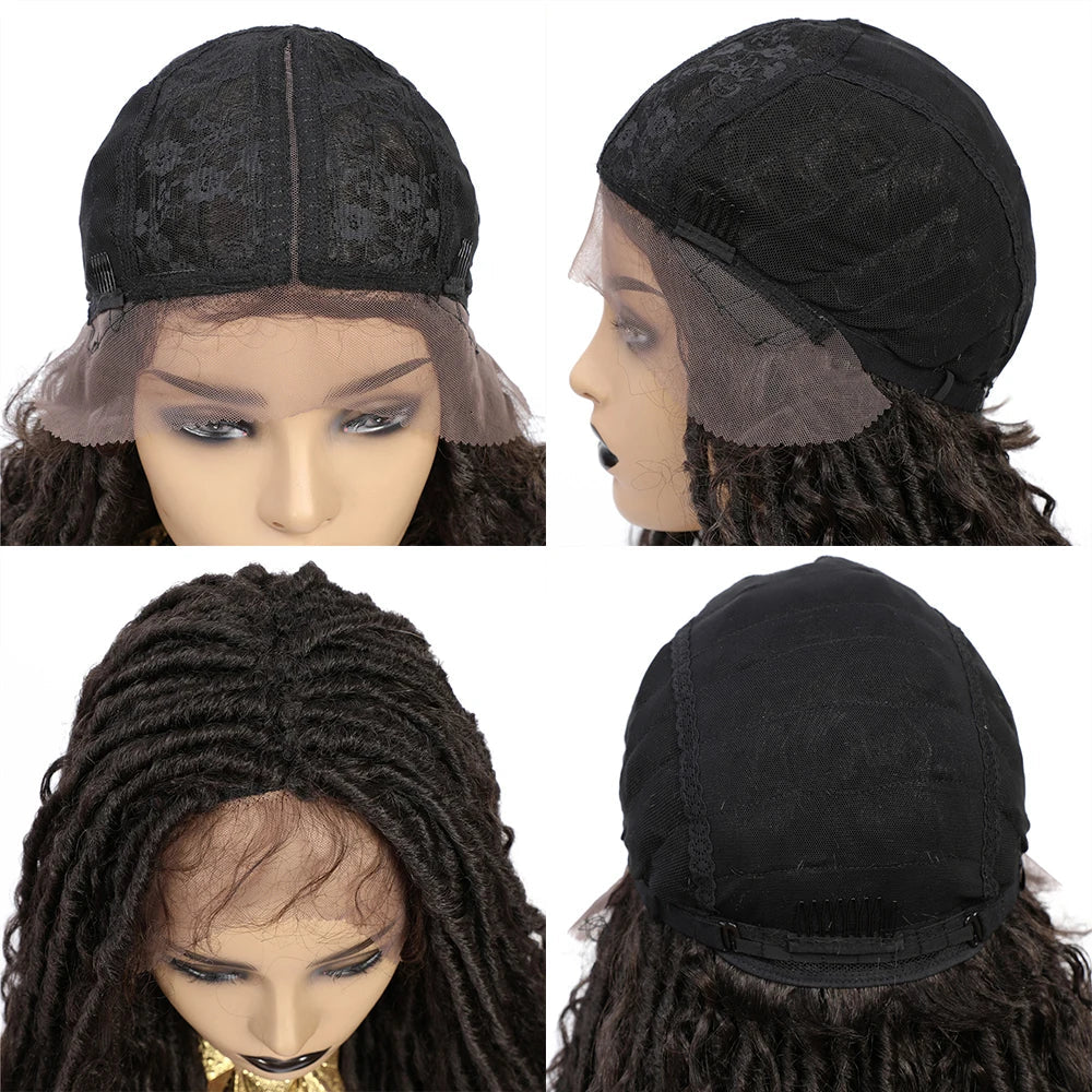 X-TRESS Braided Wigs Lace Front Wig for Black